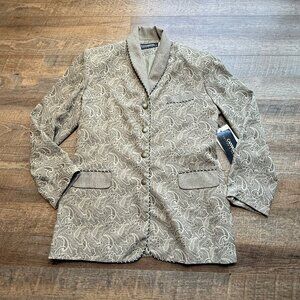 NWT Vintage Canvasbacks Lutton Horsfield Blazer Lined Jacket  Pockets Sz 12